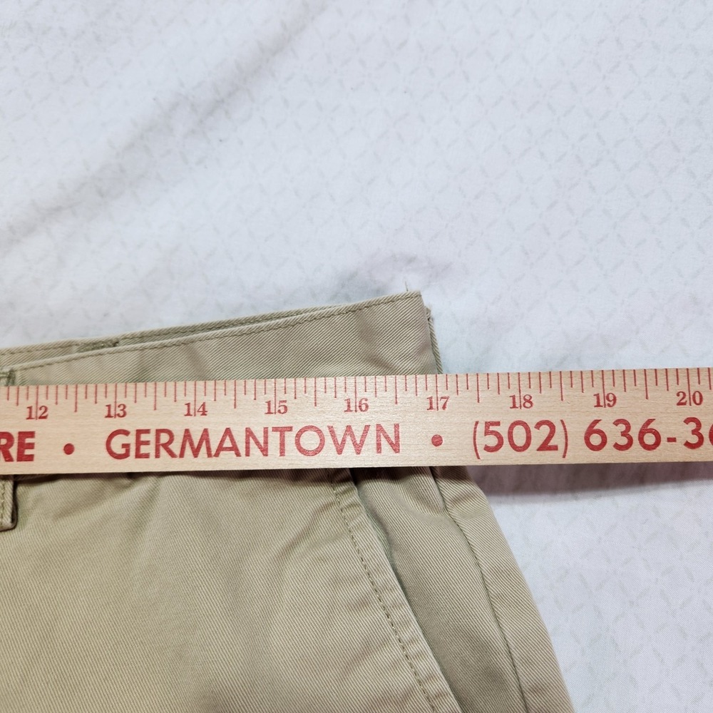 Polo Ralph Lauren Khaki Shorts Mens 34/9 Classic Fit Beige Chino Casual Preppy - Picture 9 of 11